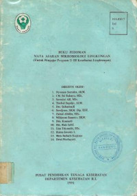 Image of Buku Pedoman Mata AJaran Mikrobiologi Lingkungan