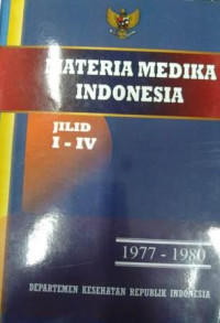 Image of Materia medika Indonesia jilid I-IV